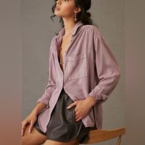 Pilcro The Bo Boyfriend Relaxed Fit Button Down Shirt